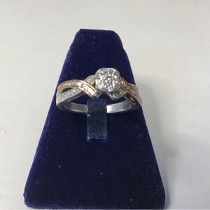 Sterling 10k Diamond Ring
